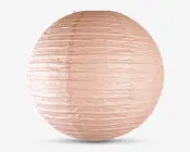 Rispapirlampe rosa Ø.40 cm 