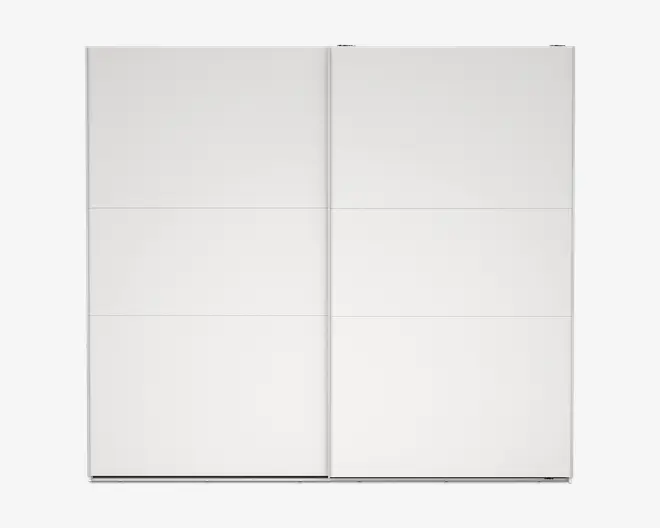 Garderobeskab Case hvid B. 244 x H. 221 cm