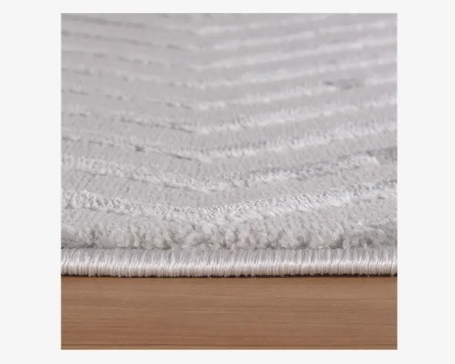 Løber Sahara sølvfarvet 80 x 250 cm