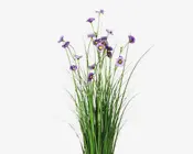 Græs med blomster grøn H.75 cm 