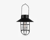 Solar lanterne sort Ø.18,3 cm 