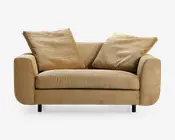 Stol 1,5 pers stol Motive gul fløjl