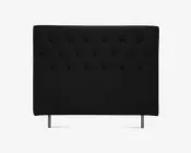 Sengegavl i sort B. 184 cm