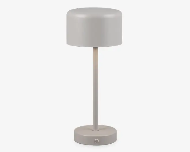 Bordlampe Jeff grå H.30 cm 