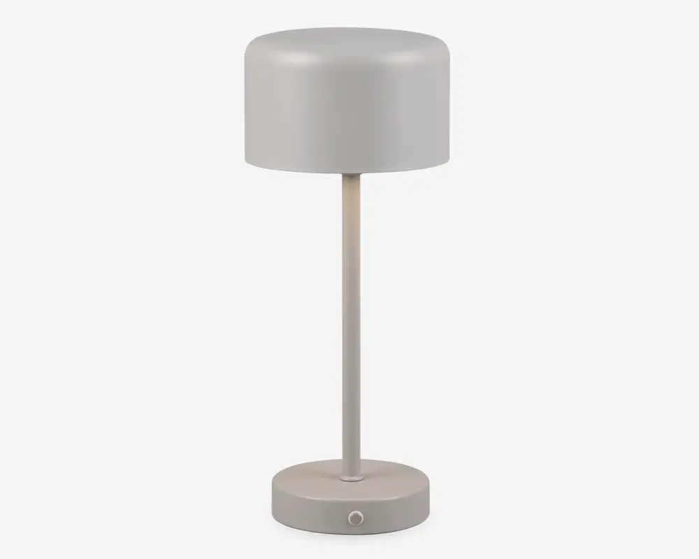 Bordlampe Jeff grå H.30 cm 