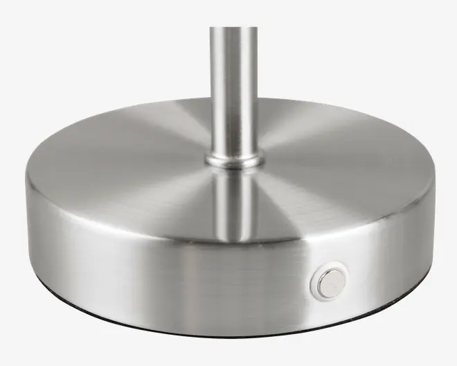 Bordlampe Jeff nikkel H.30 cm 