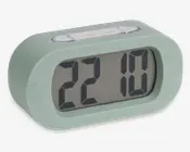 Vækkeur silikone grøn H.7 cm 