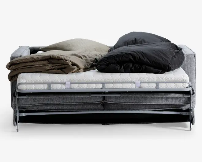 Sovesofa dobbelt med metaludtræk