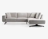 Sofa m. Åben Afslutning Beige Højrevendt