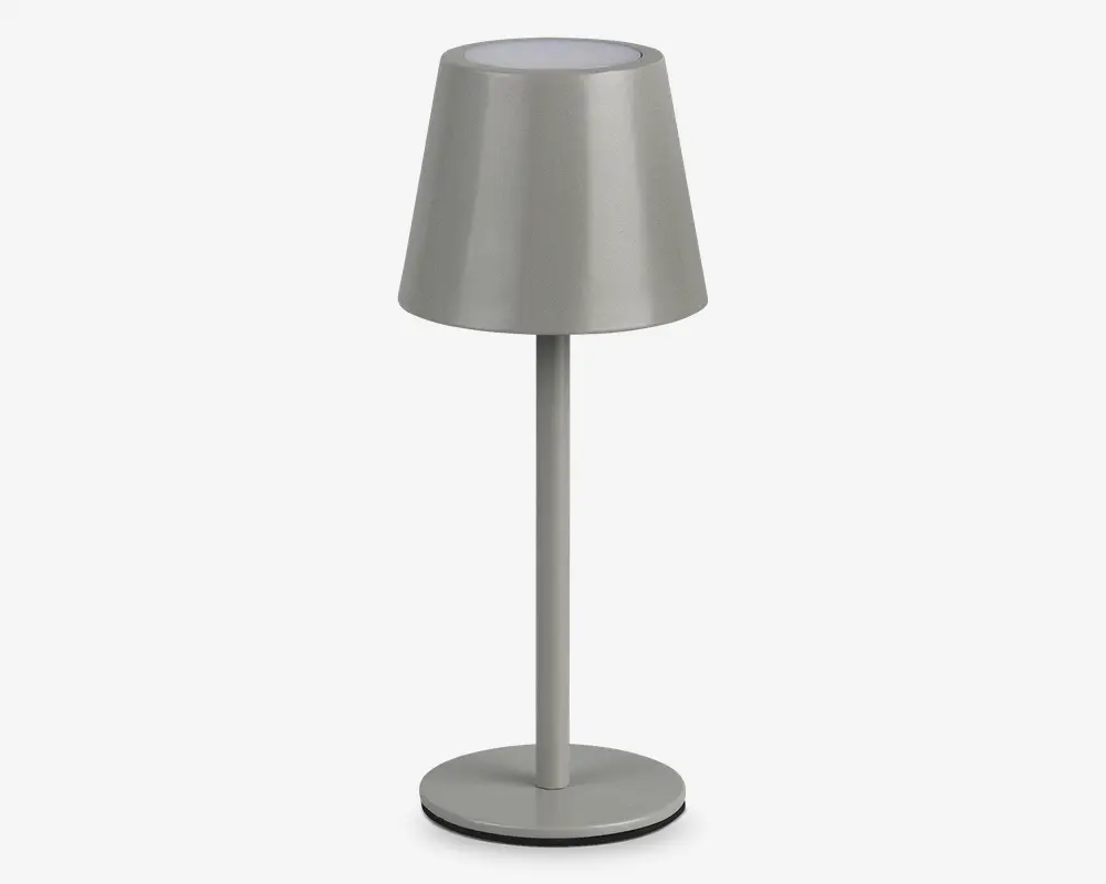 Bordlampe Diaz grå H.21 cm 
