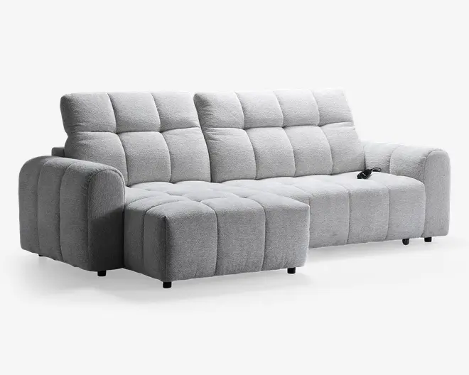 Sofa med chaiselong venstre relaxfunktion