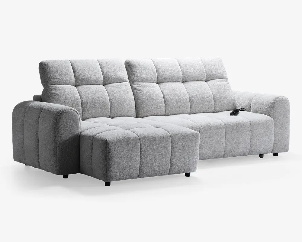 Sofa med chaiselong venstre relaxfunktion