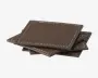 Coaster Brun PU 4 Stk. 10x10 cm