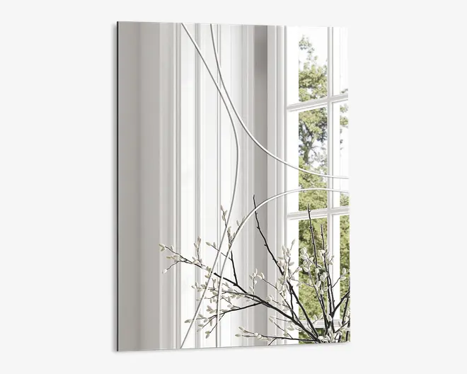 Spejl indgravering 60x80 cm