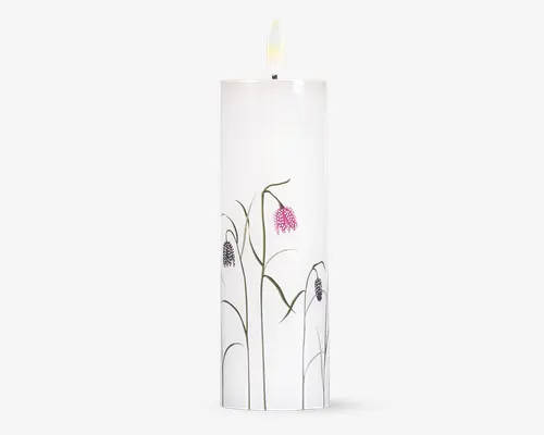 LED lys voks 3 stk. blomster