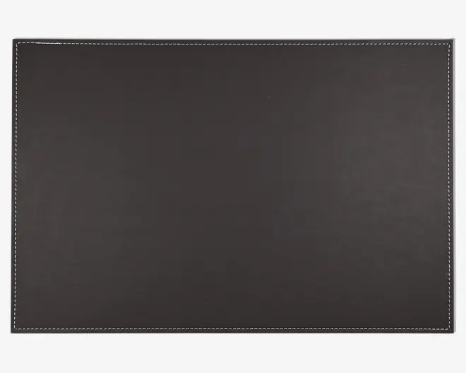 Dækkeserviet mørk brun pu 45x30 cm