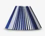 Plisséskærm Stribet Blå/Hvid 21 cm 