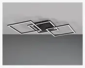 Loftlampe Trail 3 Sort L.52,5 cm