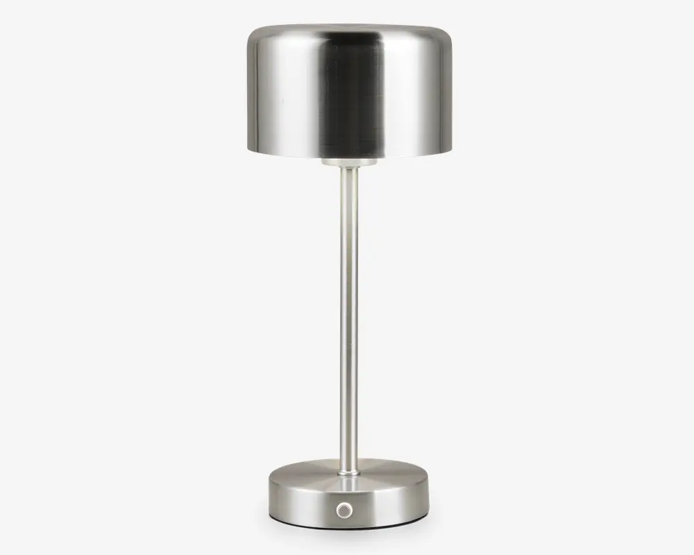 Bordlampe Jeff nikkel H.30 cm 
