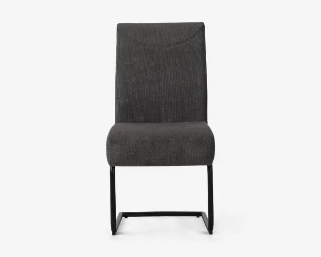 Spisebordsstol posefjedre i sædet antracit