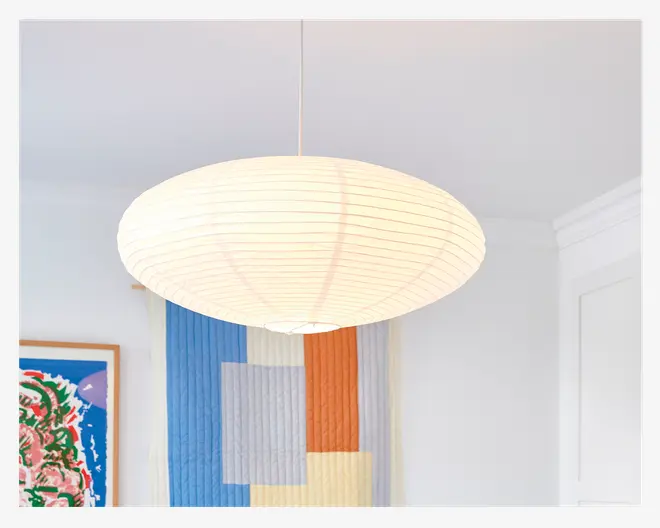 Lampeskærm Villo hvid Ø.60 cm