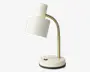 Bordlampe Vogue creme H.31 cm  