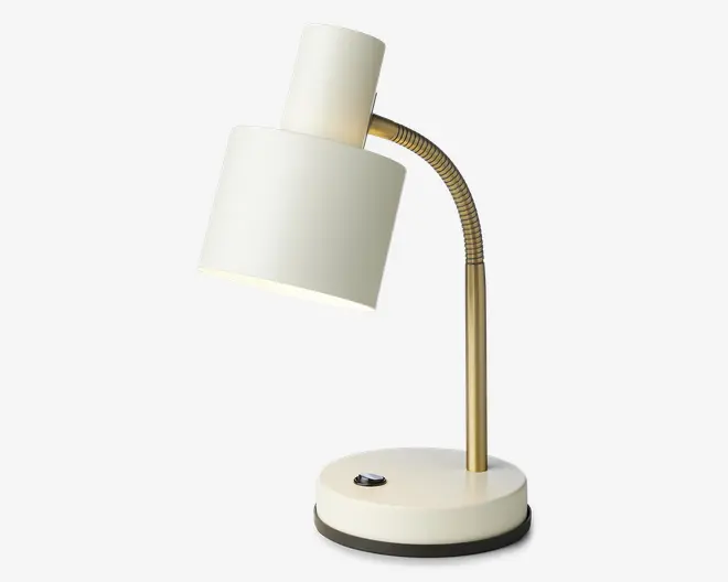 Bordlampe Vogue creme H.31 cm  