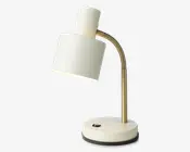 Bordlampe Vogue creme H.31 cm  