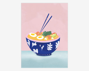 Plakat Ramen Bowl 50x70 cm