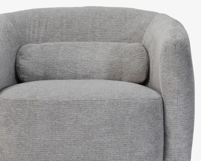 Loungestol m/drejefunktion grå/beige