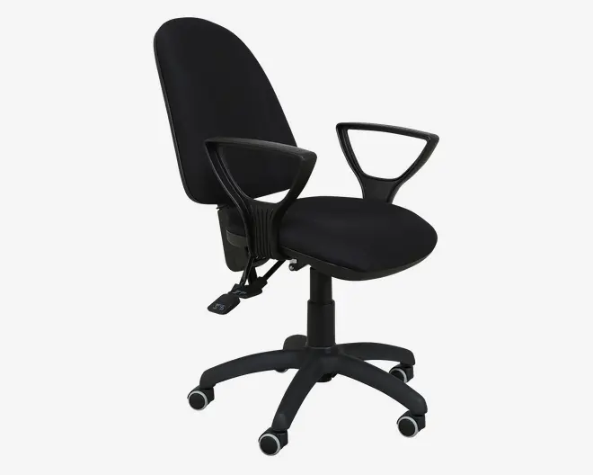 Kontorstol m/Armlæn Sort