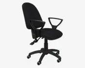 Kontorstol m/Armlæn Sort