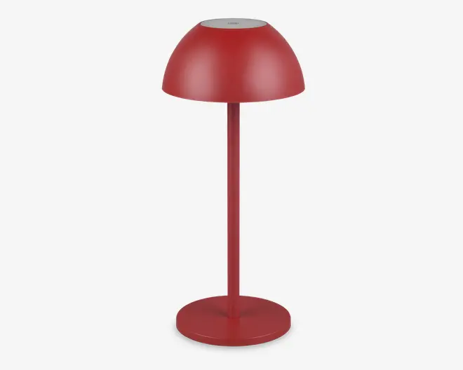 Bordlampe Ricardo rød H.30 cm 