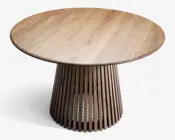 Spisebord Okinawa røgfarvet Ø. 120 cm