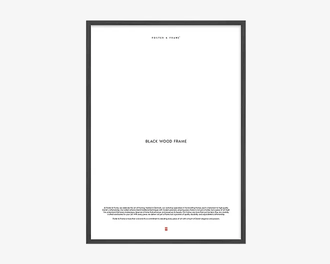 Ramme sort 70x100 cm 