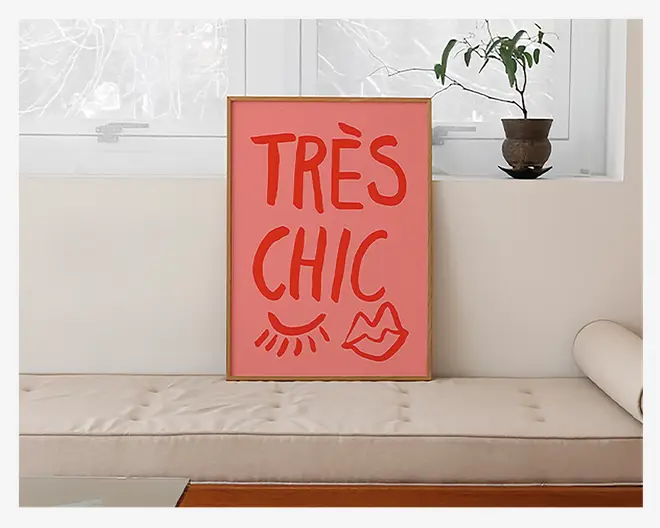 Plakat Traus Chic Pink 