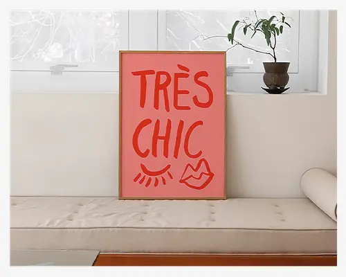 Plakat Traus Chic Pink
