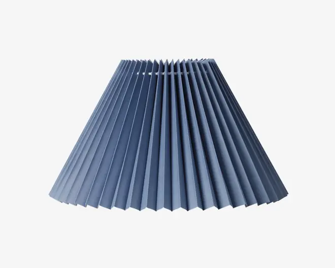 Plisseskærm Blå 17 cm