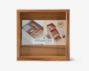 Organiserings bakke akacietræ 15x15 cm