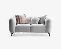Sofa 2 pers. lys beige møbelstof