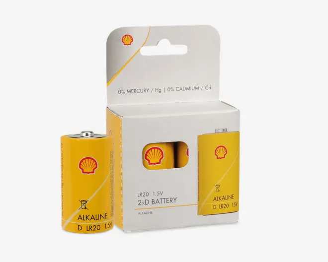 Batterier Alkaline D 2 Stk.