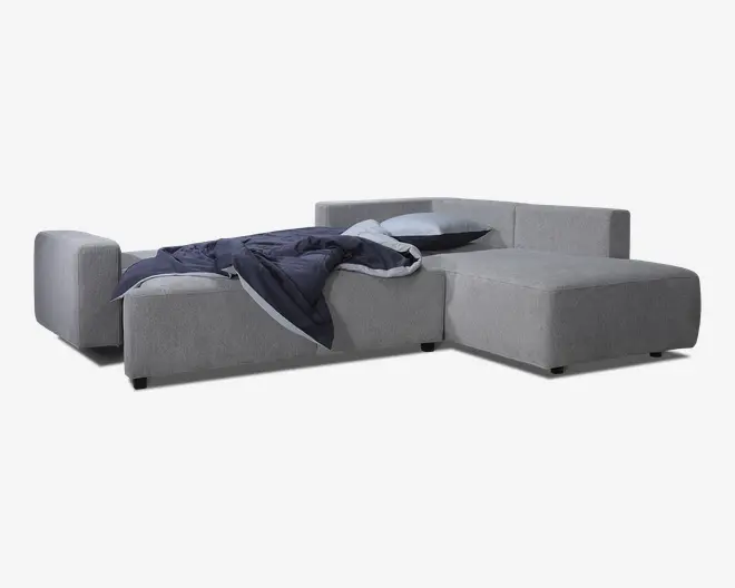 Sovesofa open end højre grå/beige