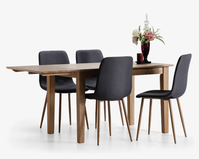 Spisebord med Klap B.80 x L.120 cm