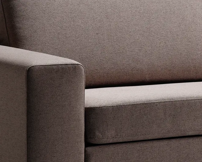 Sofa 2 pers. taupe møbelstof