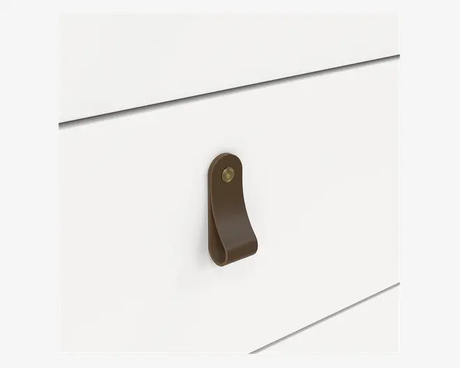 Kommode Madrid med 5 skuffer hvid