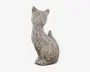 Porcelæn kat sand H.12,5 cm 