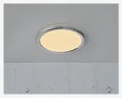 Plafond Oja Krom/Hvid Ø.30 cm 