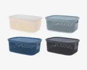 Opbevaringsboks Med Låg Ass H.15 x L.38 cm 