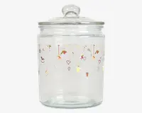 Julekrukke glas H.21,8x14,5 cm 