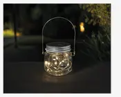 Solcelle sylteglas klar Ø.8 cm 